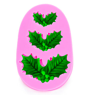 Christmas Leaves Silicone Mold